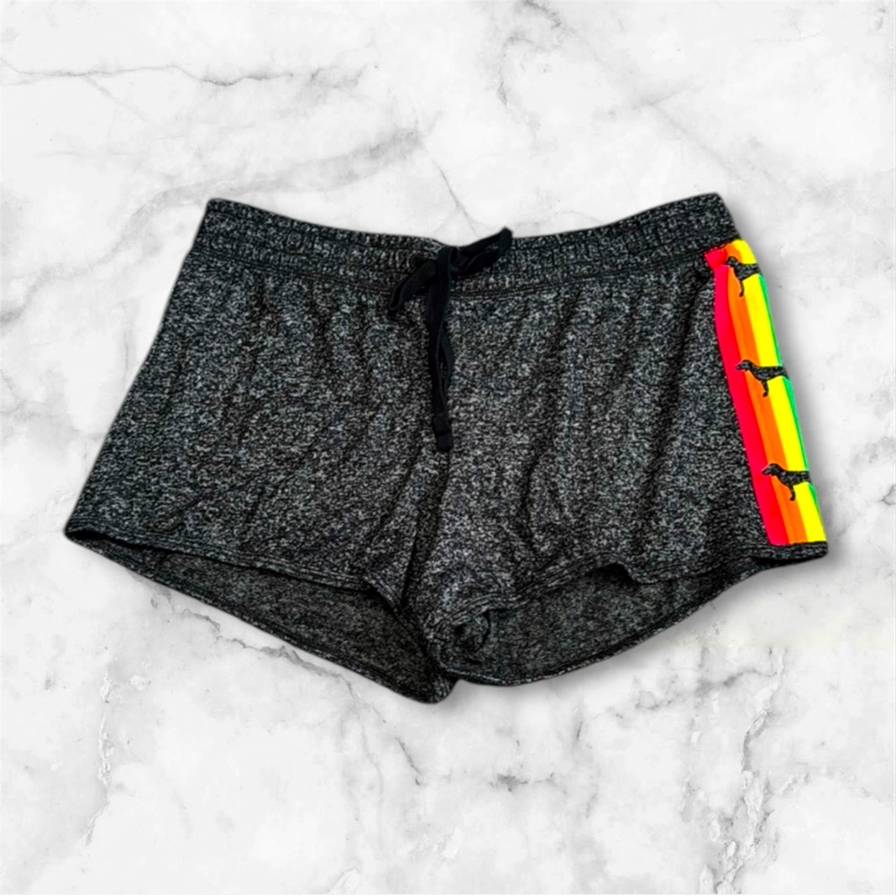 PINK Victoria’s Secret Rainbow dog shorts (SMALL)